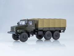 Ural-4322 flatbed truck with awning khaki 1:43 AutoHistory