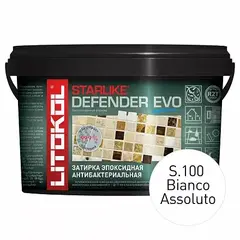 Затирочная смесь эпоксидная Litokol Starlike Defender Evo антибактериальная 1 кг