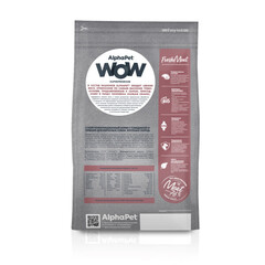 ALPHAPET WOW сухой корм для взрослых собак крупных пород (говядина,сердце) 3 кг