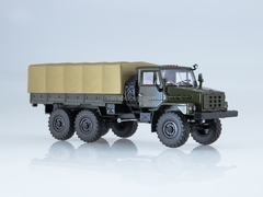 Ural-4322 flatbed truck with awning khaki 1:43 AutoHistory