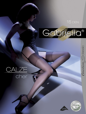 Чулки под пояс 15 den GABRIELLA 226 CHER