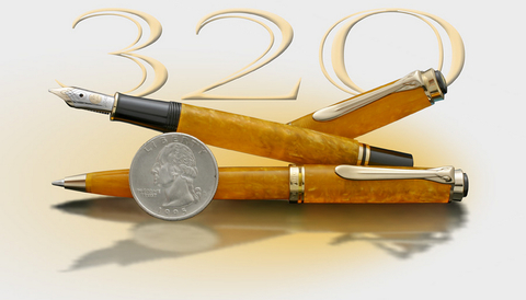 Ручка шариковая Pelikan Souverän® K320 Orange GT (943100)