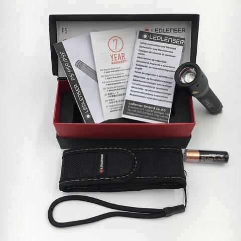 Фонарь ручной Led Lenser P5, светодиодный, чёрный, AA x 1 (8405)