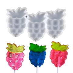 Форма для фигурных леденцов «Ягоды», 3 ячейки