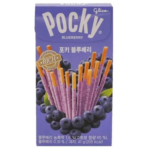 Бисквитные палочки со вкусом черники Pocky Blueberry, 41 гр