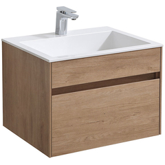 Vincea Chiara 60 VMC-2C600NO Тумба под раковину подвесная, 1 выкатной ящик soft-close, N.Oak фото
