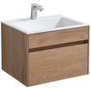 Vincea Chiara 60 VMC-2C600NO Тумба под раковину подвесная, 1 выкатной ящик soft-close, N.Oak