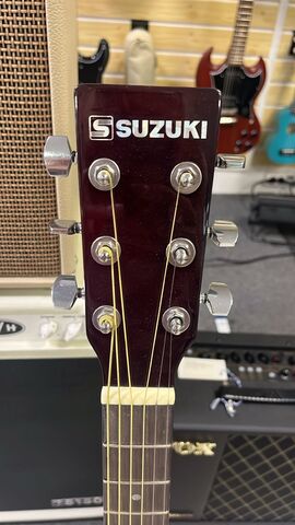 Suzuki SDG-6BS - Акустическая гитара с чехлом, дредноут, цвет санбёрст