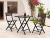 Стол пластиковый складной Siesta Contract Helen Folding Table 60, черный, 600х600х740 мм, черный