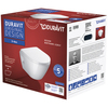 Duravit 45870900A1 (2587090000+0021690000) Duravit D-Neo Унитаз подвесной укороченный, 370 x 480 мм, безободковый, в комплекте с сиденьем 0021690000 цвет: белый СПЕЦЦЕНА