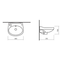 Умывальник мини Лада 37 ВКСЛ Белый S1