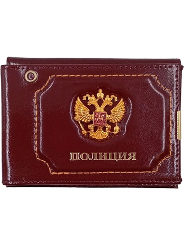 Обложка на удостоверение и документы со знаком Полиция