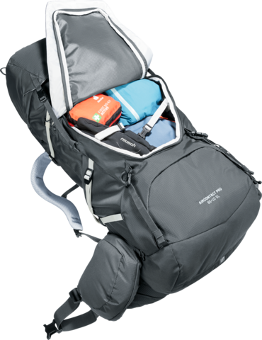 Картинка рюкзак туристический Deuter Aircontact Pro 65+10 SL Graphite - 11
