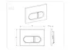 Aquatek KDI-0000044 KDI-0000044 (016C) Панель смыва Хром матовая (клавиши прямоугольные)
