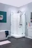 Aquanet 185420 Компл.2 - NWD1242 Beta 900x900x2000 шторка Cube распашные двери стекло прозрачное хром (185420)