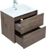 Aquanet 298572 Тумба с раковиной Lino 60 (Flat) Дуб Веллингтон (298572)