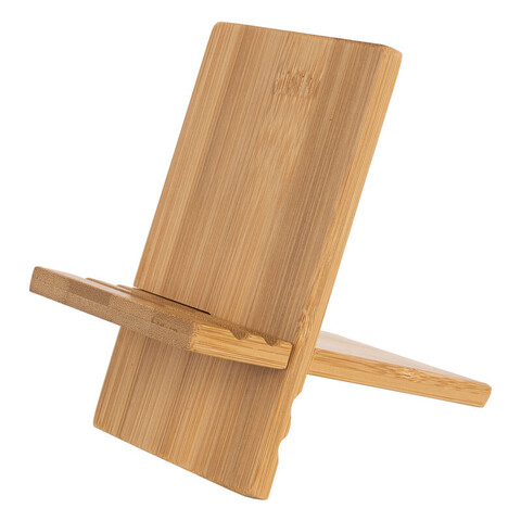 Подставка для мобильного телефона Äldre, материал: бамбук, цвет: естественный, 16*9*1 см.