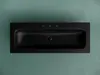 Ceramica Nova CN7024MB CN7024MB Раковина накладная Element с тремя отверстиями под смеситель 1210*457*137мм, цвет черный ма