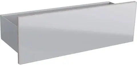 Настенная полка Geberit Acanto: B=45см, H=14.8см, T=15.9см, песчаный глянец / с порошковой окраской, матовый, песчаный глянец / глянцевое стекло