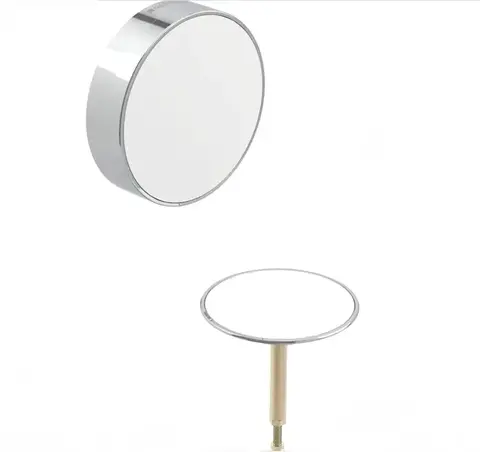 Geberit 150.300.KJ.1 150.300.KJ.1 Декоративный комплект d52, для слива-перелива для ванн с поворотным механизмом. белый, глянцевый хром