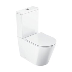 Ravak X01872 Унитаз компакт (станина+бачок+сиденье) WC combi Elegant RimOff белый фото