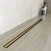 RGW 79215480-06 Душевой трап RGW SDR-54Gb-80 однолинейный щелевой 800 Золото браш ? 50 мм сифон + ножки, под плитку