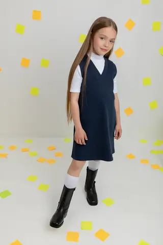 платье  для девочки  К 5817/индиго