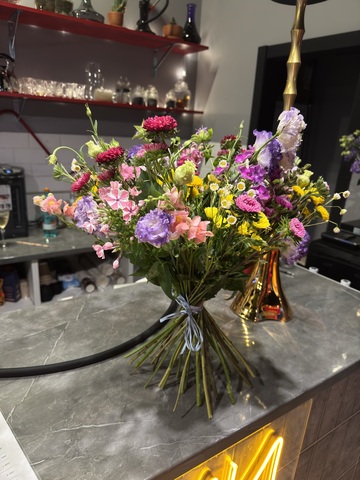 Букет с астрами и флоксами- Август