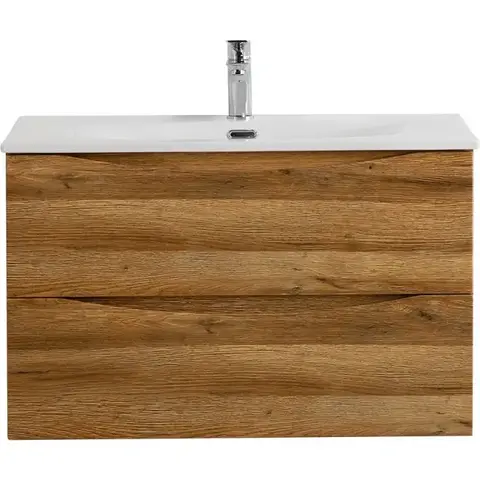 BelBagno MARINO-CER-N-900-2C-SO-RR-P MARINO-CERN- База под раковину подвесная с двумя выкатными ящиками, Rovere Rustico, 896x455x500, MARINO-CER-N-900-2C-SO-RR-P