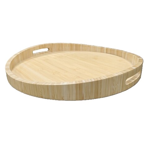 Поднос круглый с ручками Bricka, 44 см, бамбук