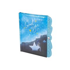 Блокнот 11,0 см * 15,0 см , 7БЦ, Alingar, мат. ламинация, поролон, код. замочек, 50л., линия, "Девушка на звезде"