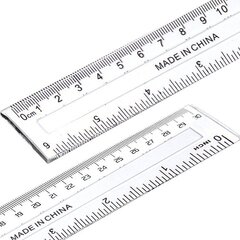 
          Линейка Alingar, 30 см, пластиковая, 2 шкалы см/дюйм, прозрачная, пакет ПВХ
