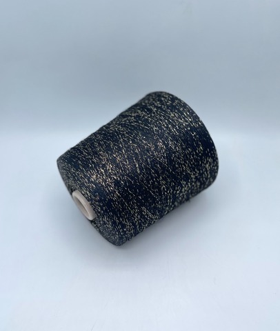 Lanifico del Olivo, Sarilux 2250м, 47% Вискоза, 41% Па 12% Люрекс, Золотисто-черный(179), 36998