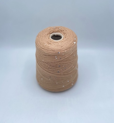 Igea, Aquila paillettes, 420м/100гр. 97% Меринос,3% Полиэстер(пайетка) , цвет-Кэмел(200), 37059