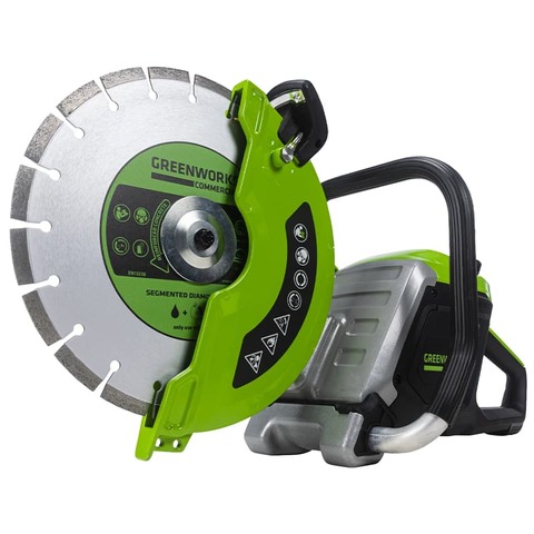 Бетонорез Greenworks PC141 82V (350 мм) аккумуляторный, без АКБ и ЗУ