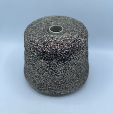 Бобинная пряжа, Cosmos, 1100м, 70% Вискоза, 30% Полиамид, Черный,неоднотонный+шишибрики.37793