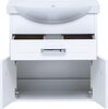 Aquanet 235589 Тумба Монро 65 бел. мат.1 ящик 2 дверцы (235589)