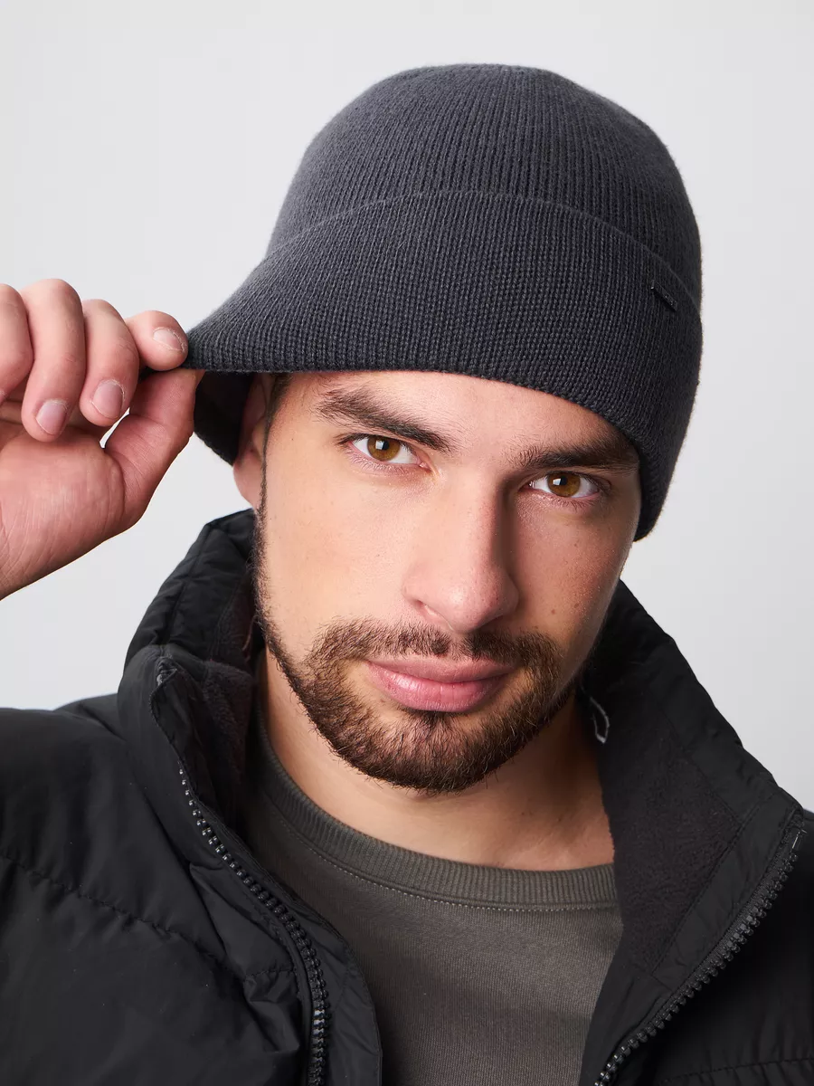 Шапка бини зимняя весенняя с флисом