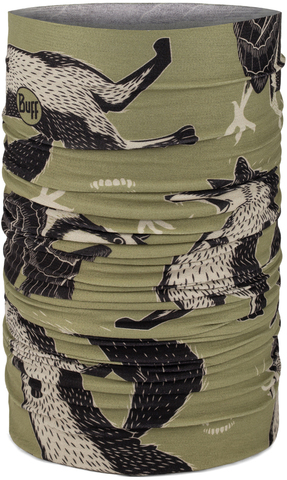 Картинка бандана-труба Buff CoolNet Rub Chomp Khaki - 1