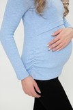 Водолазка для беременных и кормящих 12165 голубой