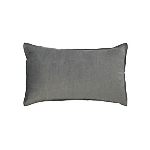 Чехол для подушки Elea из 100% льна темно-серого цвета 30 x 50 см