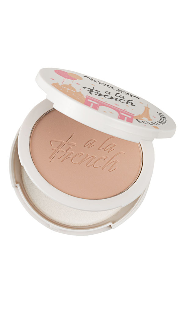 Alvin D`or  A LA FRENCH ALF-03 Пудра  тон 03 Natural beige компактная фиксирующая Eclat Naturel  10