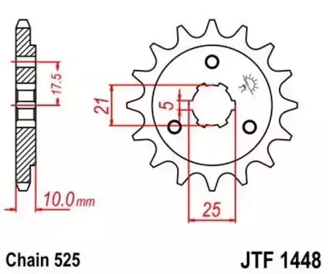 Звезда ведущая JTF1448 13