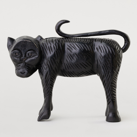 ОБЕЗЬЯНА ЧЕРНАЯ АРТ ДЕКО MONKEY ART DECO BLACK
