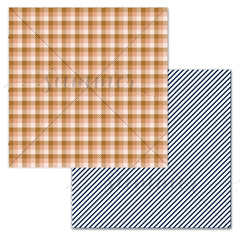 Лист двусторонней бумаги "Blue and brown" 190гр,30,5*30,5см, SS27102021-5