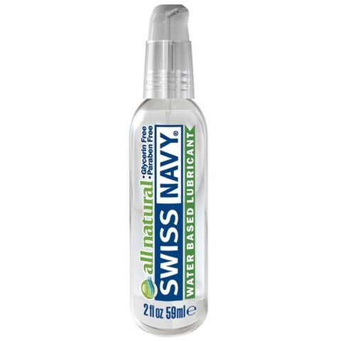 Гипоаллергенный лубрикант Swiss Navy All Natural Water Base Lubricant - 59 мл.