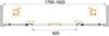 Душевая дверь в нишу Cezares ANIMA BF-2 ANIMA-W-BF-2-160-C-Cr