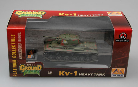 Модель Танк масштаб 1:72 КВ-1 1941 Армия СССР