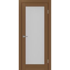 Купить Межкомнатная дверь экошпон Турин 501.2 орех остеклённая