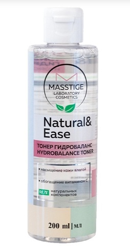 Masstige NATURAL&EASE Тонер гидробаланс для увлажнения кожи 200мл
